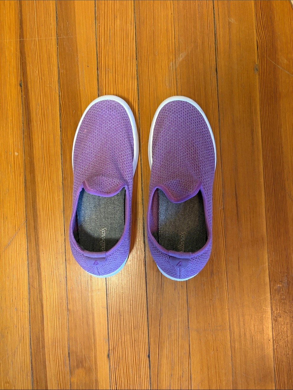 allbirds Purple Slip-On Mesh Women's Sneakers